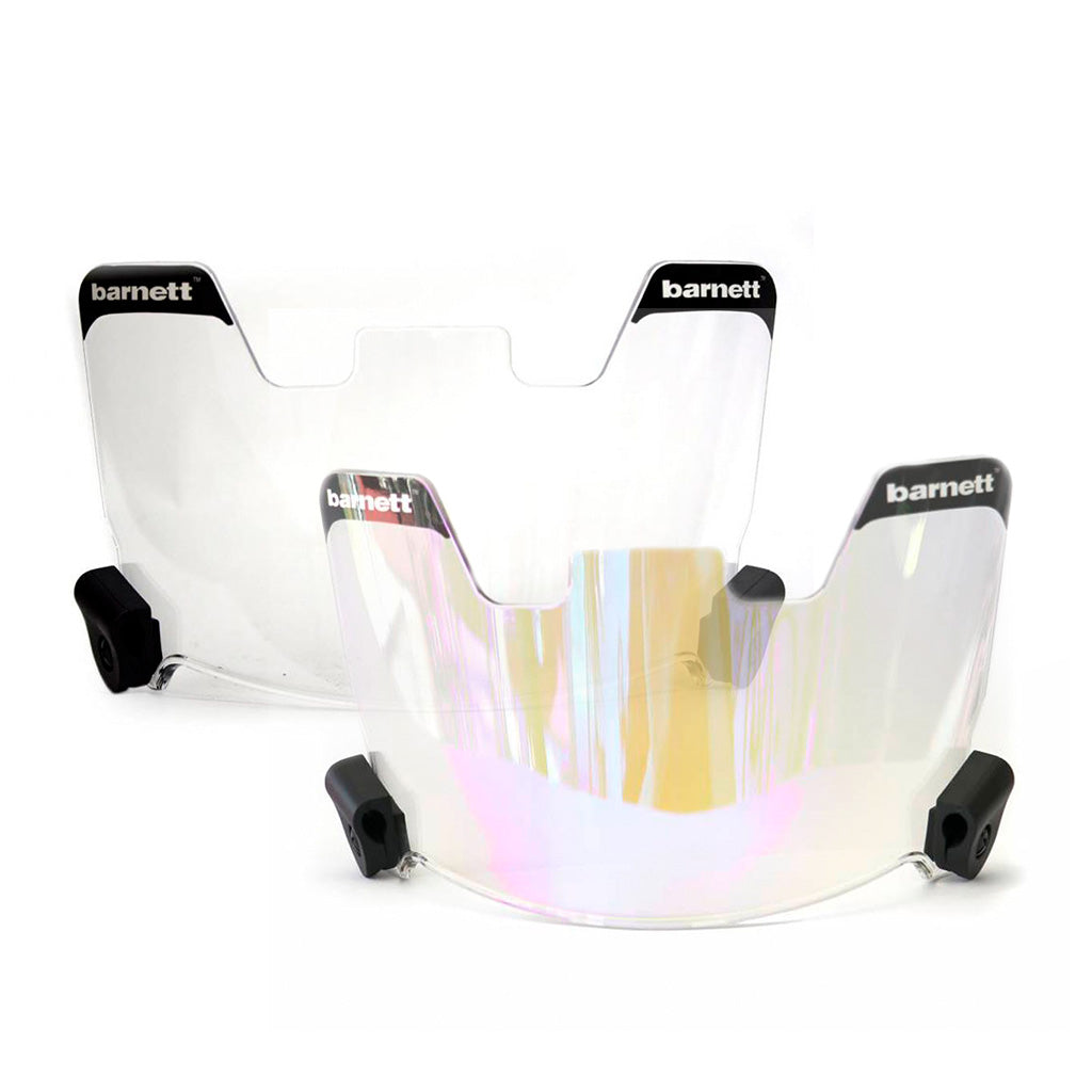 Packung mit 2 Barnett Visiere für American-Football-Helm (Klar + Blau)