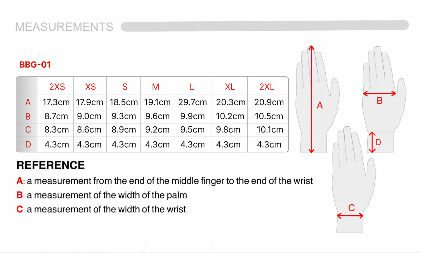 BBG-01 Baseball Schlagmann Batting Handschuhe