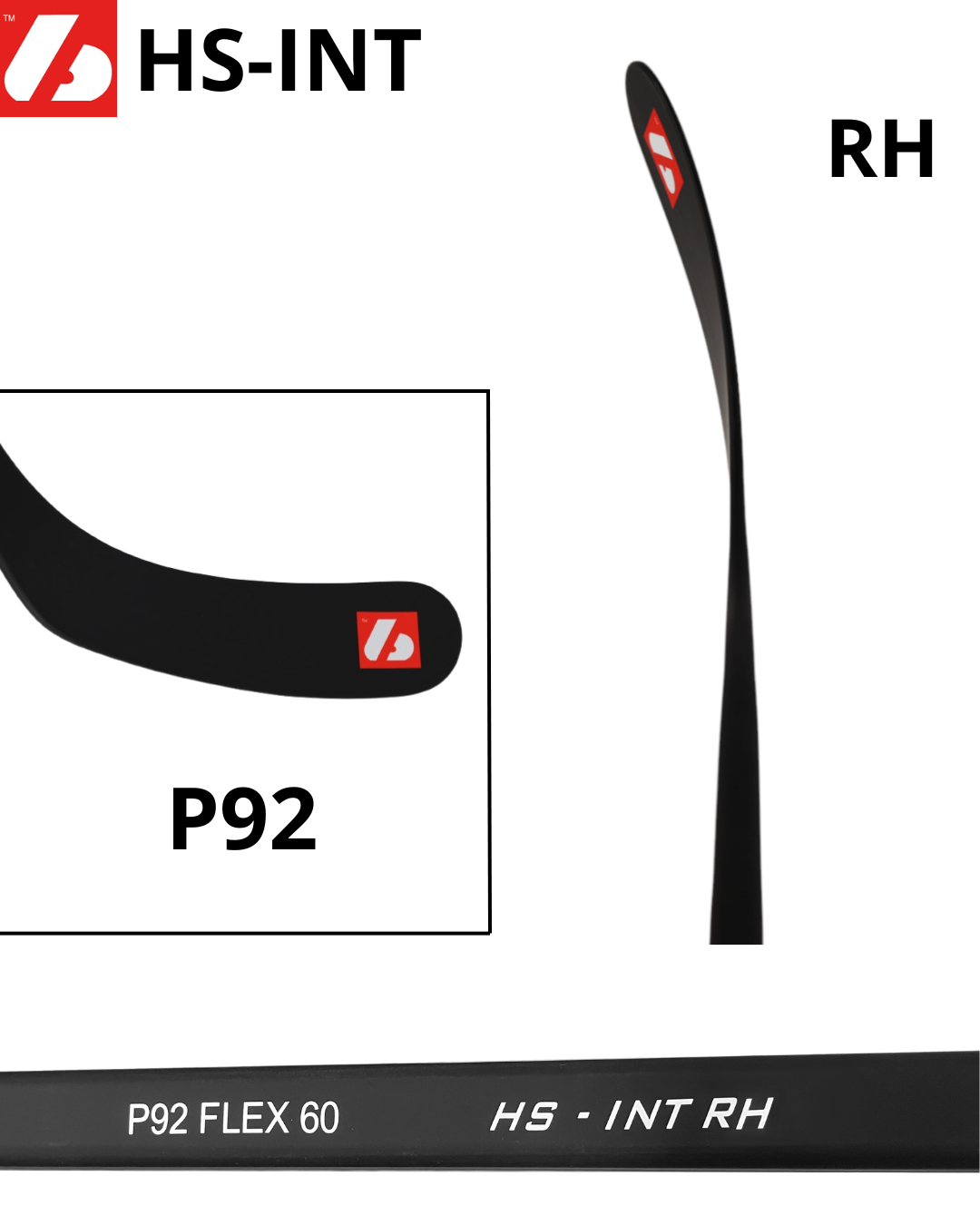 HS-INT Hockeyschläger aus Kohlenstoff
