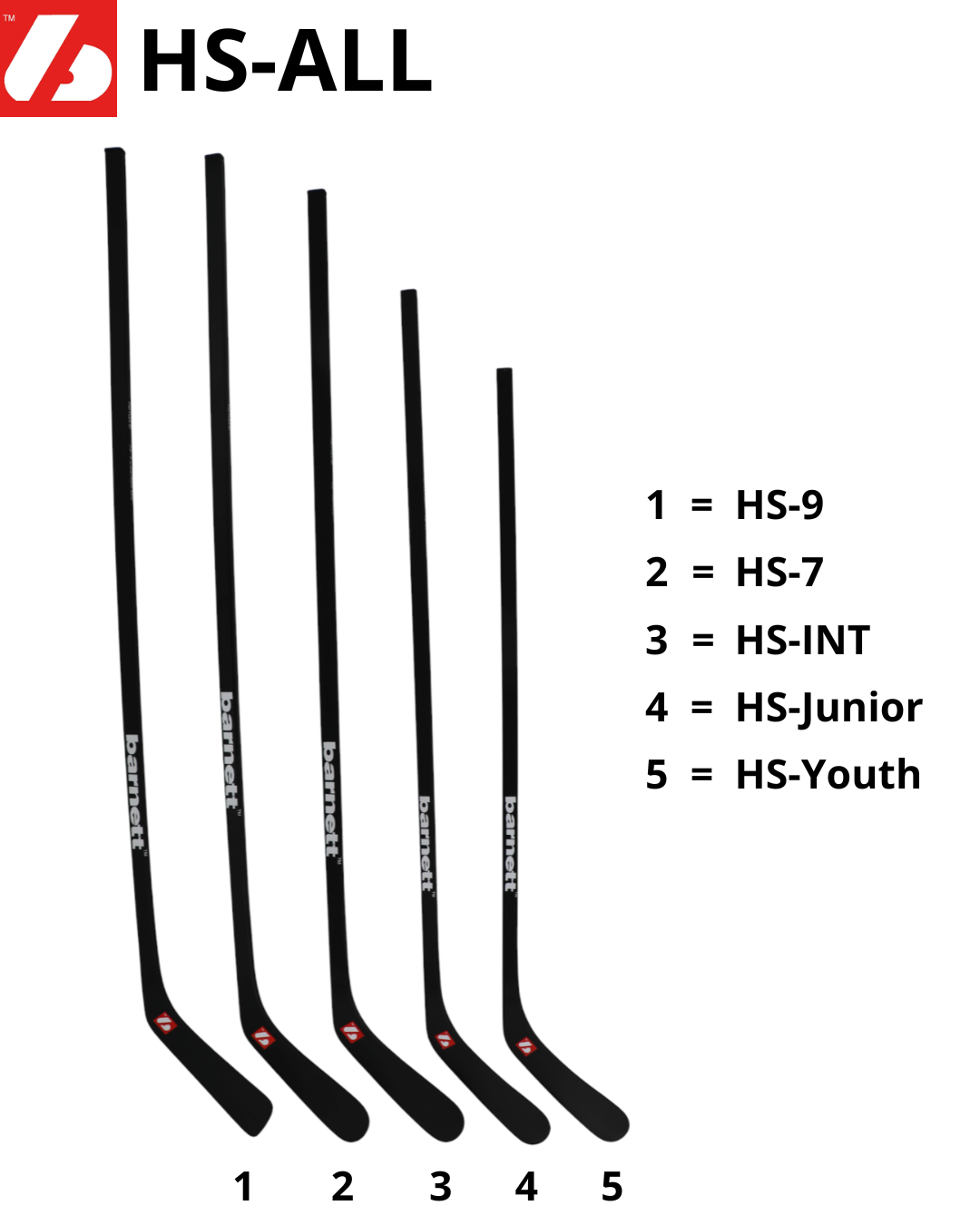 HS-Youth Hockeyschläger aus Kohlenstoff