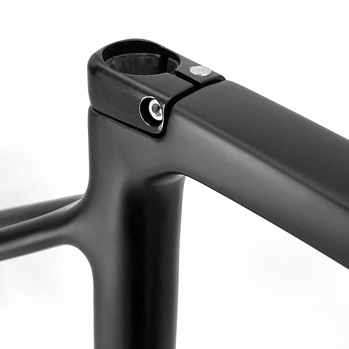 BDC-01 Carbon Disc Fahrradrahmen, Schwarz, Weiß