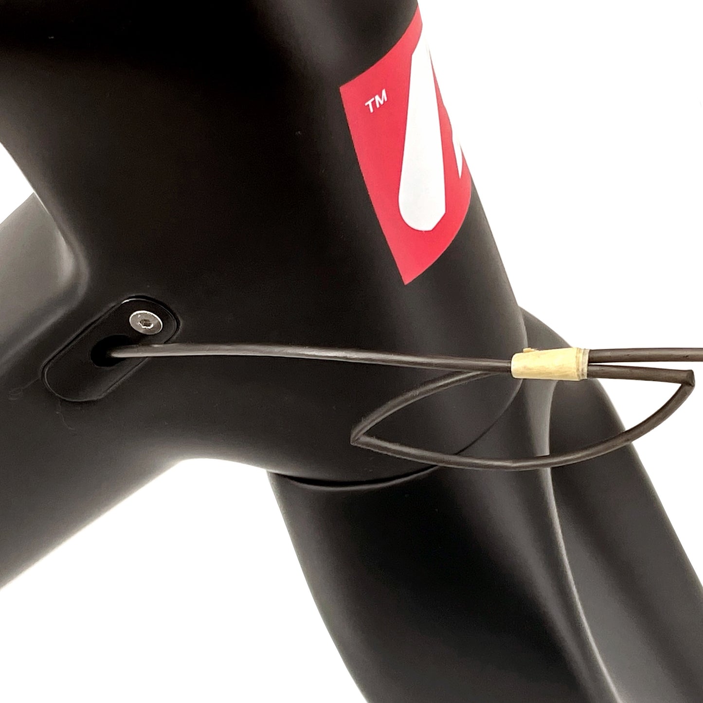 BDC-01 Carbon Disc Fahrradrahmen, Schwarz, Weiß