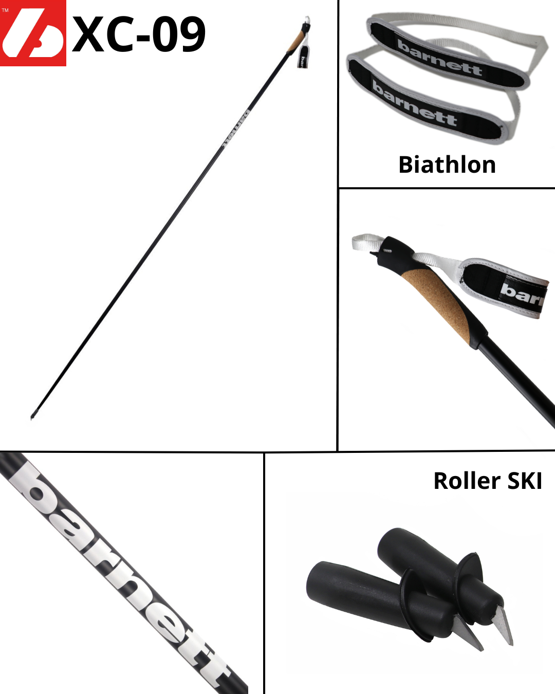 XC-09 Profi Carbon Skistöcke 100% Carbonstöcke