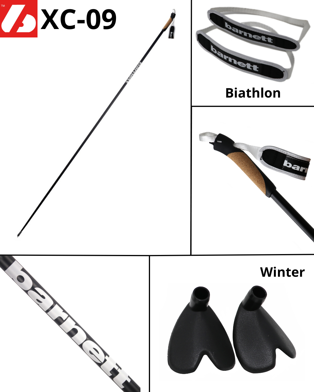 XC-09 Profi Carbon Skistöcke 100% Carbonstöcke