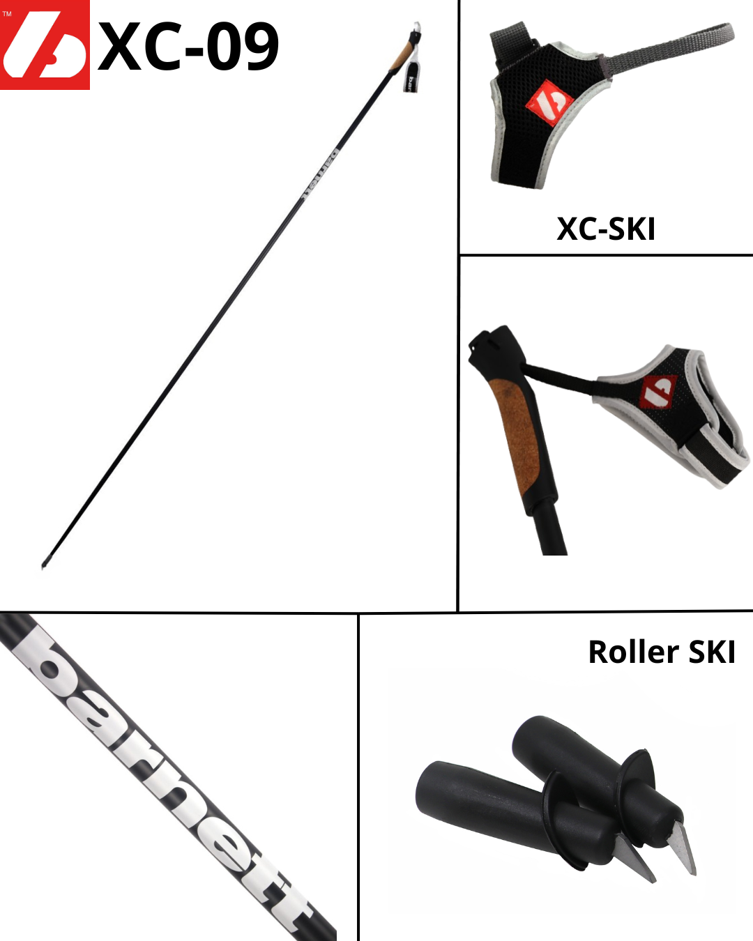 XC-09 Profi Carbon Skistöcke 100% Carbonstöcke