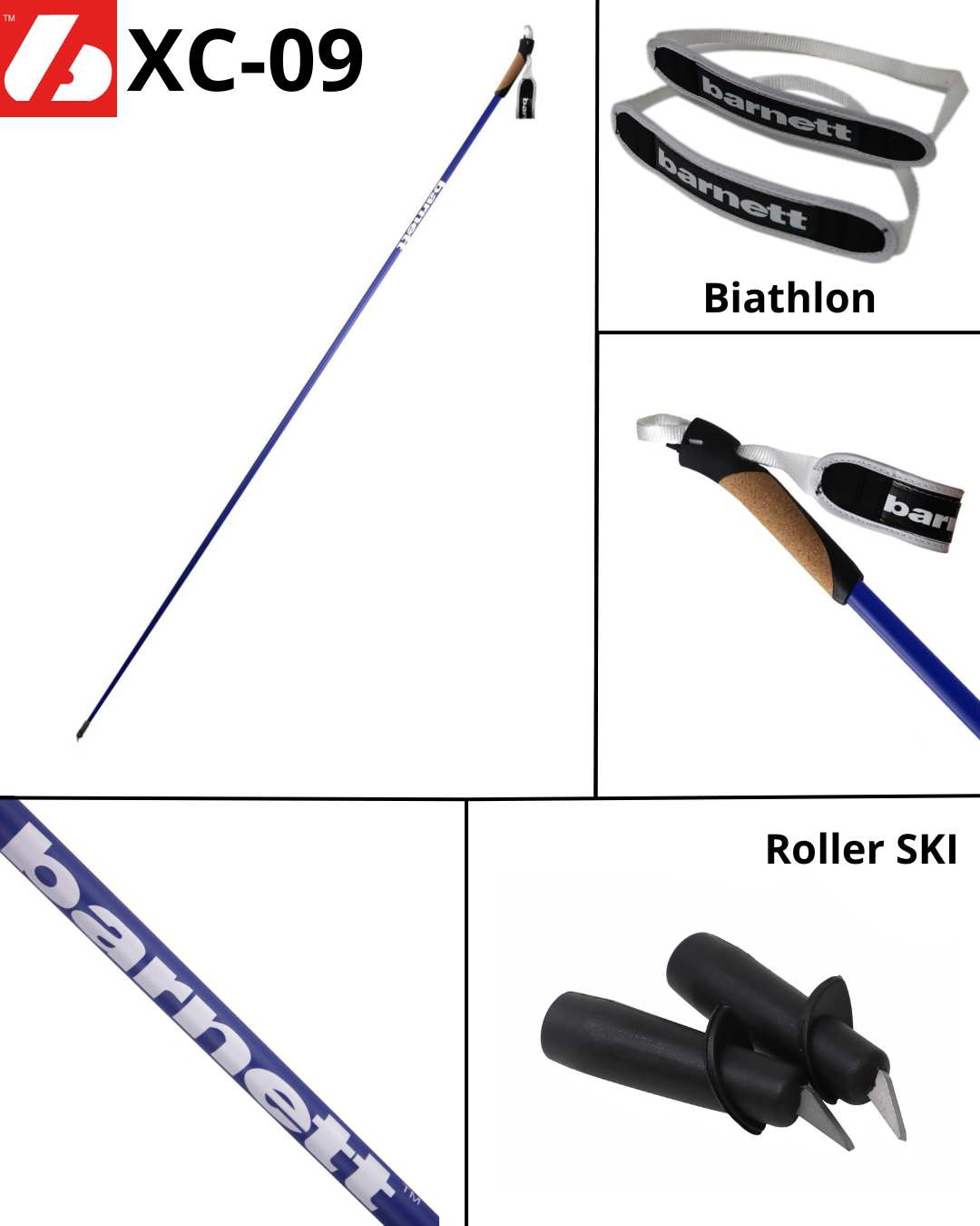XC-09 Profi Carbon Skistöcke 100% Carbonstöcke