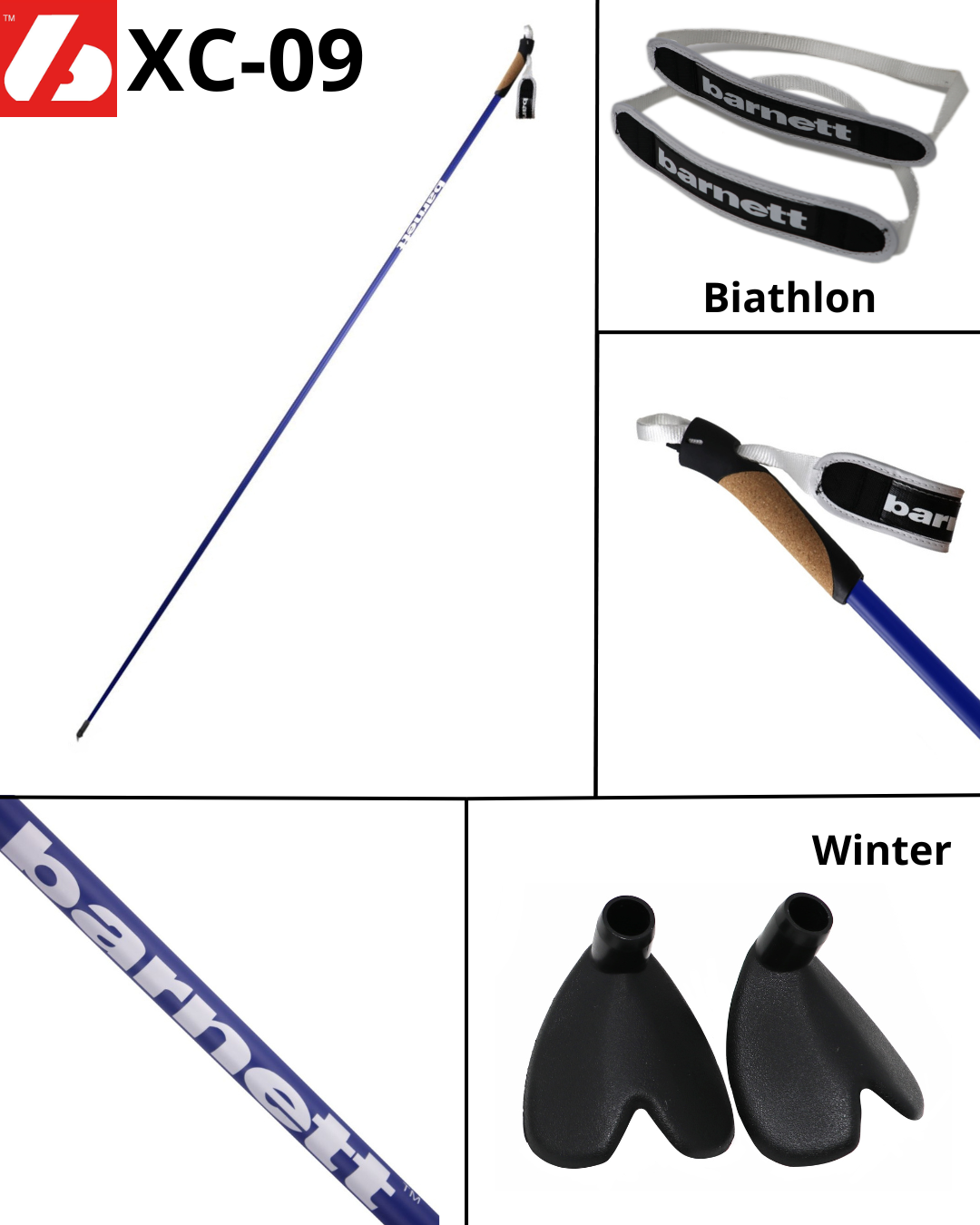 XC-09 Profi Carbon Skistöcke 100% Carbonstöcke
