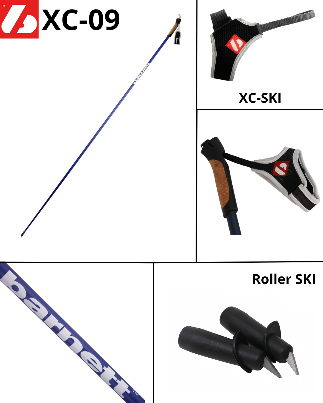 XC-09 Profi Carbon Skistöcke 100% Carbonstöcke