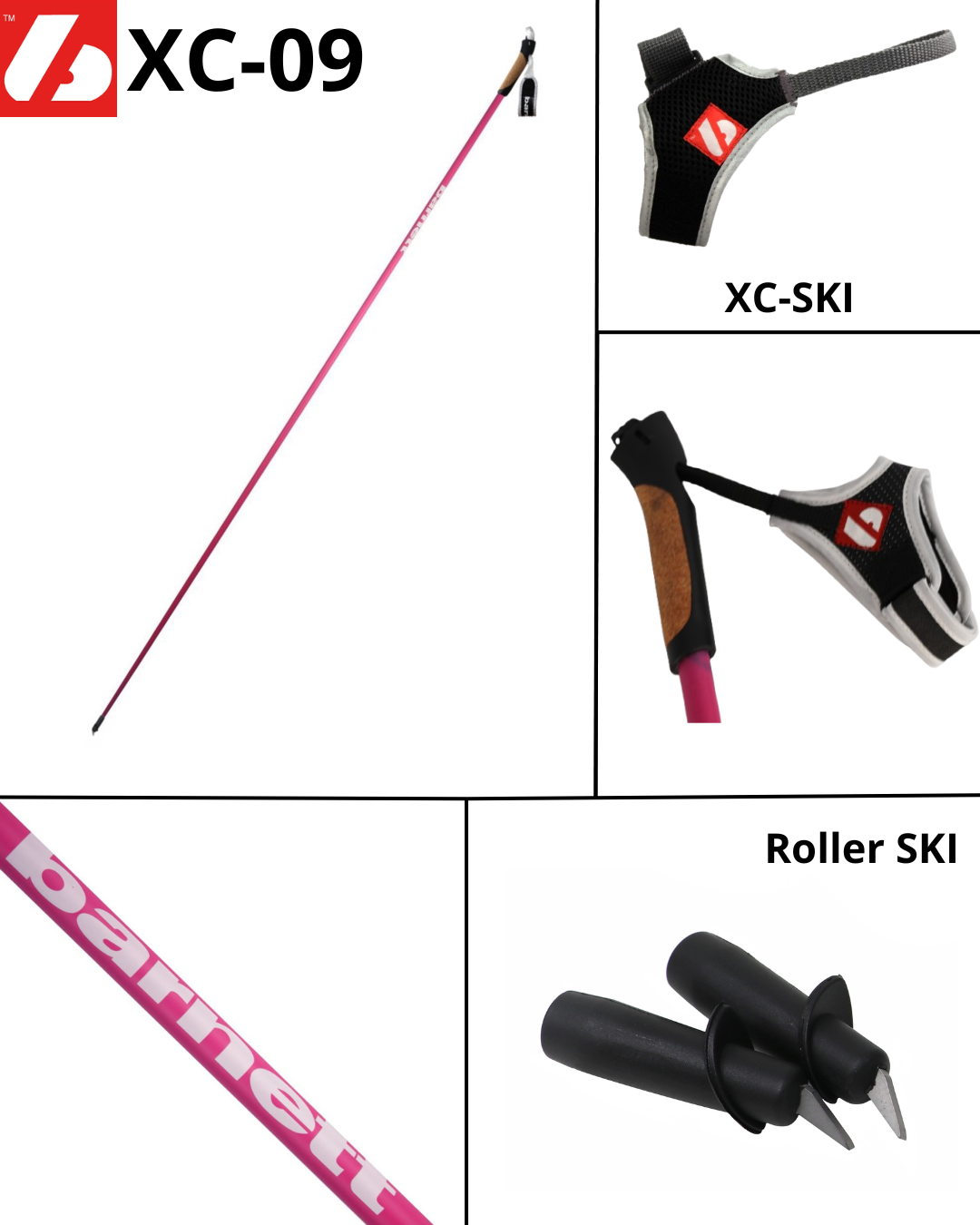 XC-09 Profi Carbon Skistöcke 100% Carbonstöcke