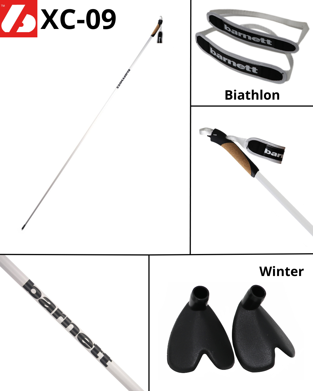 XC-09 Profi Carbon Skistöcke 100% Carbonstöcke