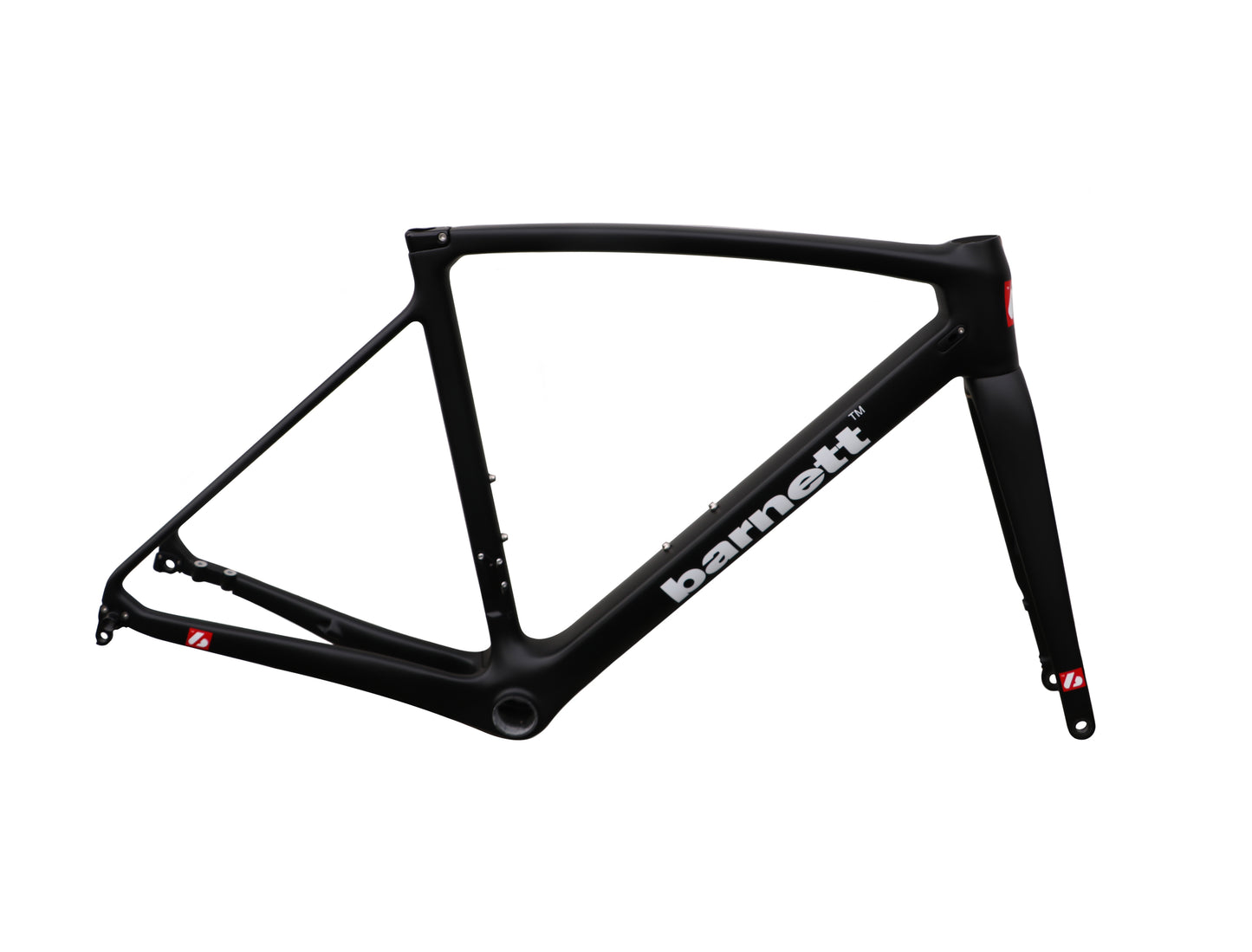 BDC-01 Carbon Disc Fahrradrahmen, Schwarz, Weiß