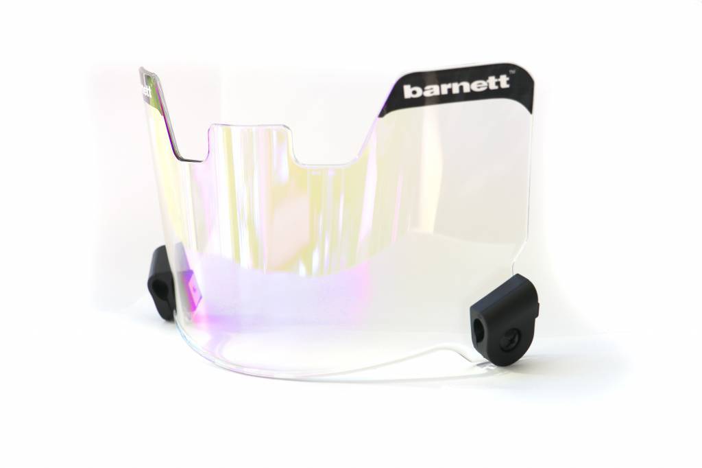 Packung mit 2 Barnett Visiere für American-Football-Helm (Klar + Blau)