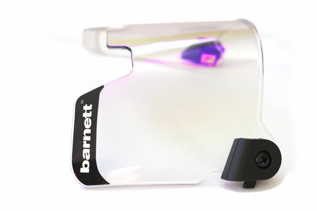 Packung mit 2 Barnett Visiere für American-Football-Helm (Klar + Blau)