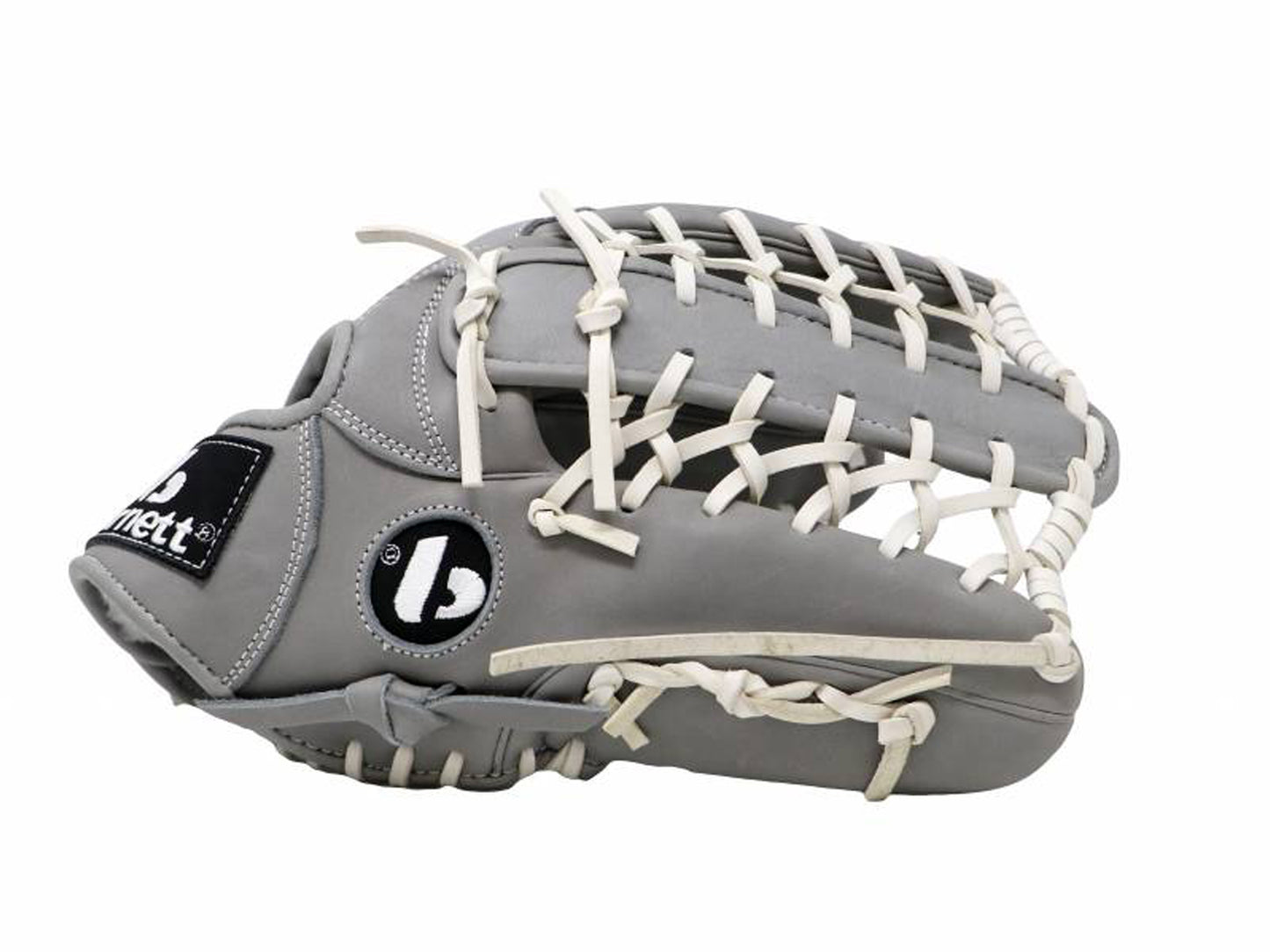 FL-127 hochwertiger Leder Baseballhandschuh Infield / Outfield / Pitcher, grau -