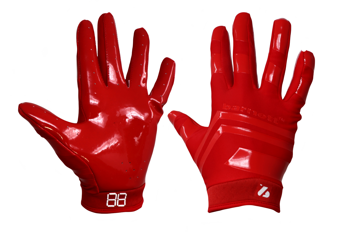FRG-03 American Football Handschuhe Empfänger Receiver Profi, RE,DB,RB, Rot