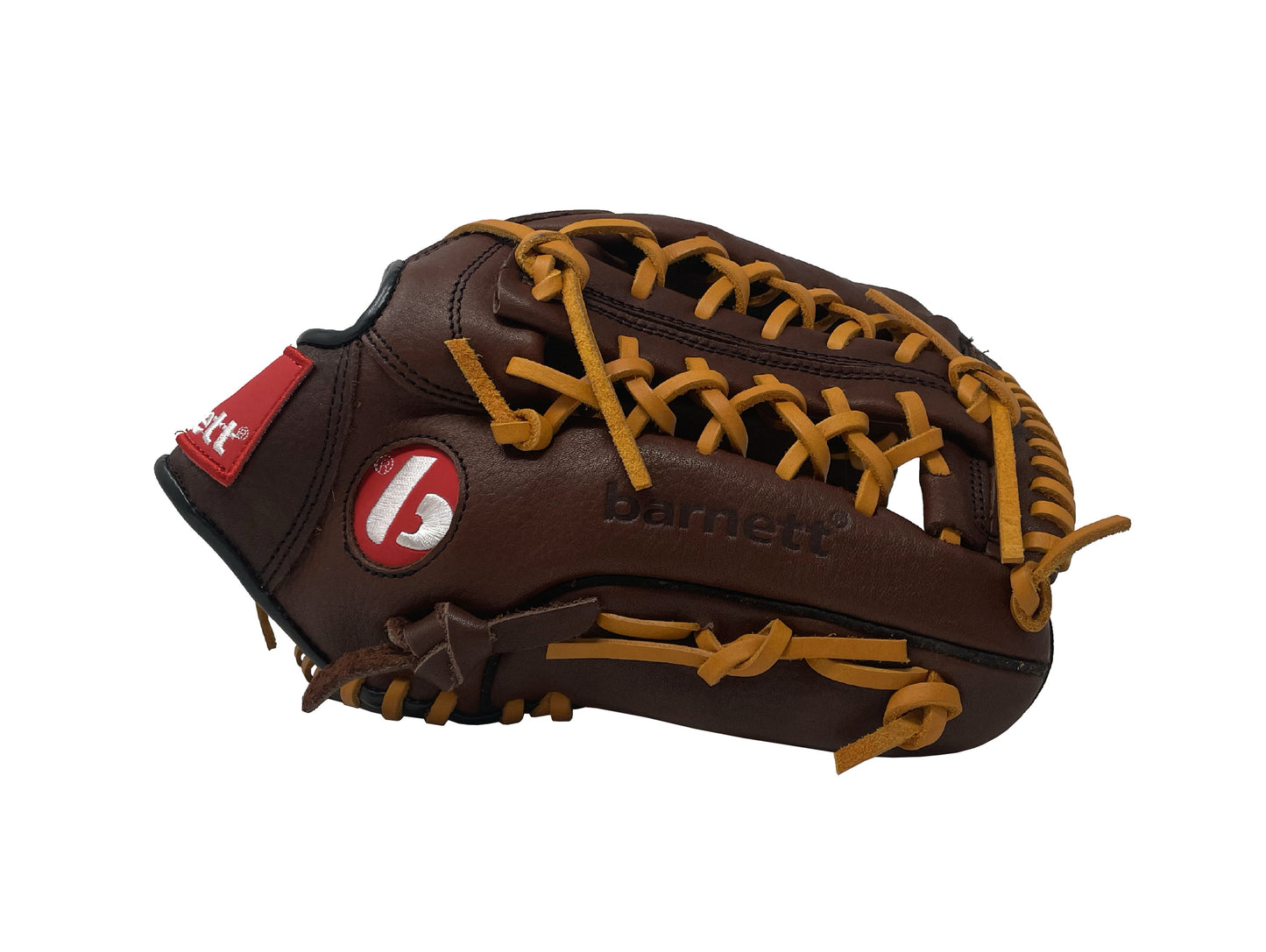 GL-125 Baseball Handschuh, Echtleder, Wettkampf, Outfield & Softball Größe 12,5 (inch), braun