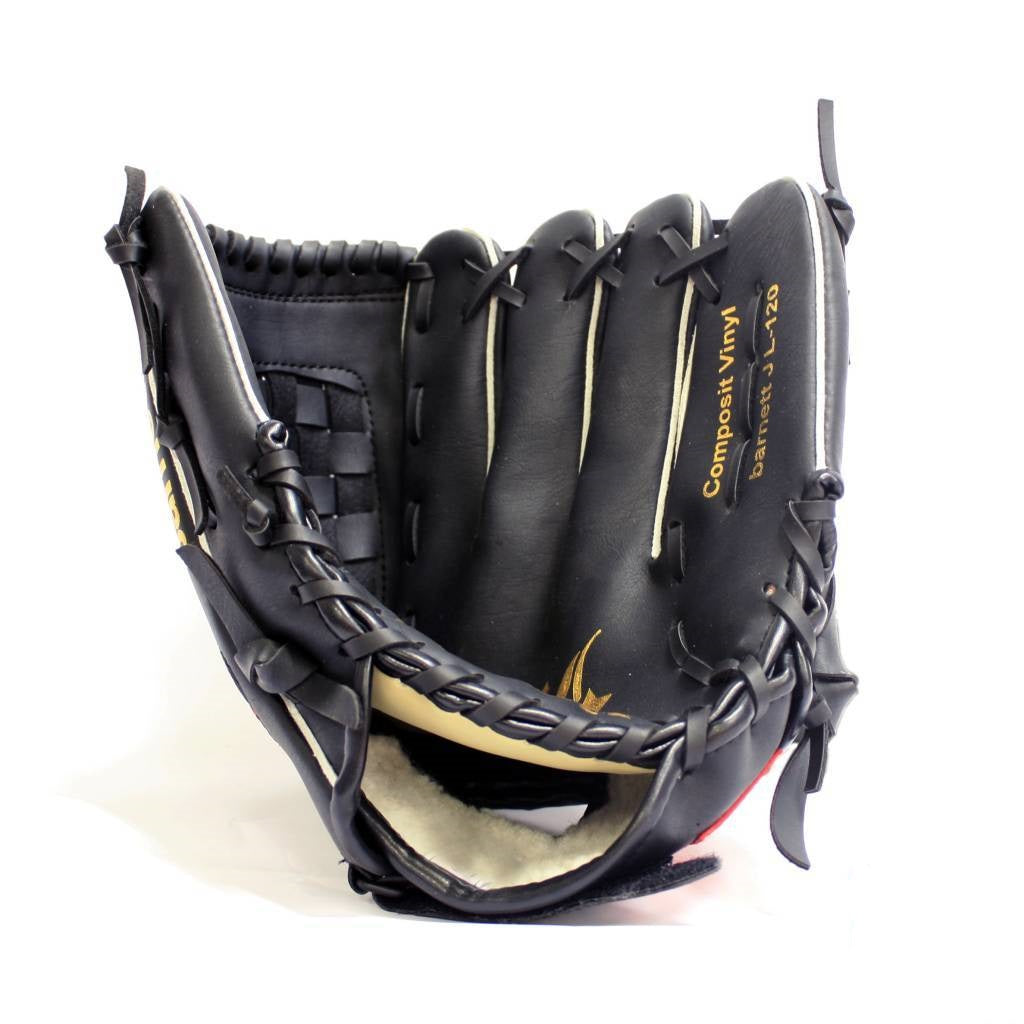 JL-120 Baseballhandschuh, Außenfeld, Polyurethan, Größe 12'', schwarz