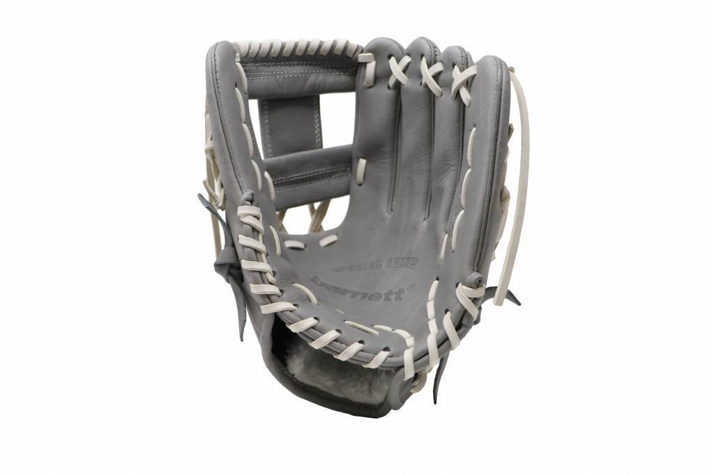 FL-115 Lederhandschuh Inffield / Outfield 11 aus hochwertigem Leder, grau