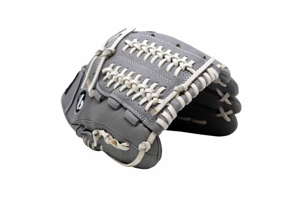 FL-120 Baseballhandschuh aus hochwertigem Leder Infield / Outfield / Pitcher 12 , grau