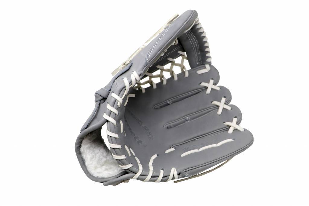 FL-125 hochwertiger Leder Baseballhandschuh Infield / Outfield / Pitcher, grau