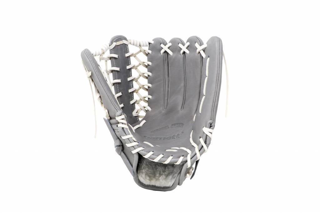 FL-127 hochwertiger Leder Baseballhandschuh Infield / Outfield / Pitcher, grau -