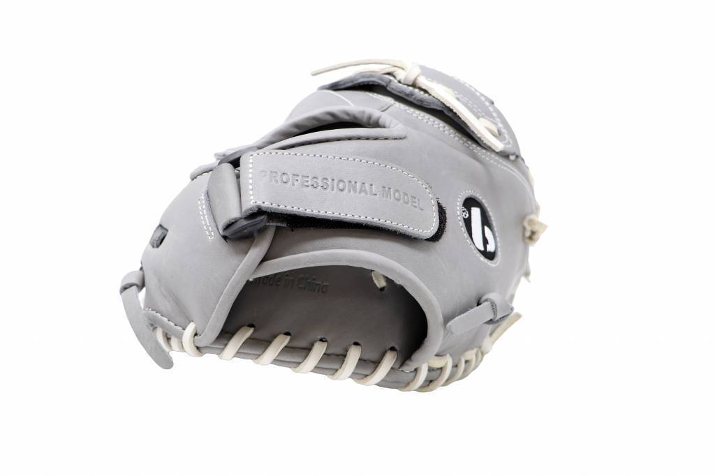 FL-201 Hochwertiger Leder Baseballhandschuh Infield / Outfield / Pitcher, grau