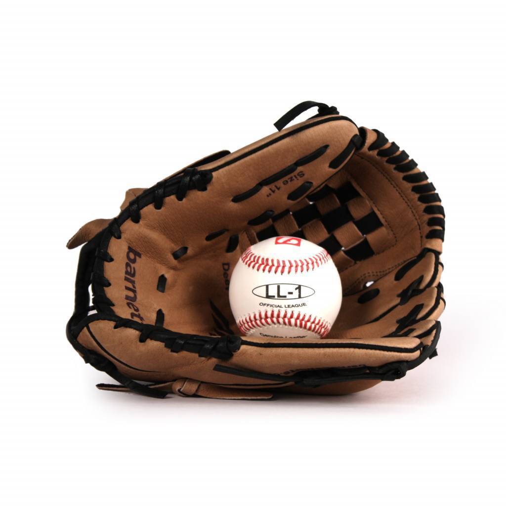 GBSL-3 Baseball Leder Jugend Set, Handschuh & Ball, (SL-110,LL-1)