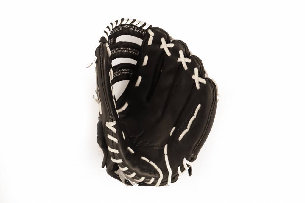 GL-130 Baseball Handschuh, Echtleder, Wettkampf, Outfield & Softball Größe 13 (inch), schwarz