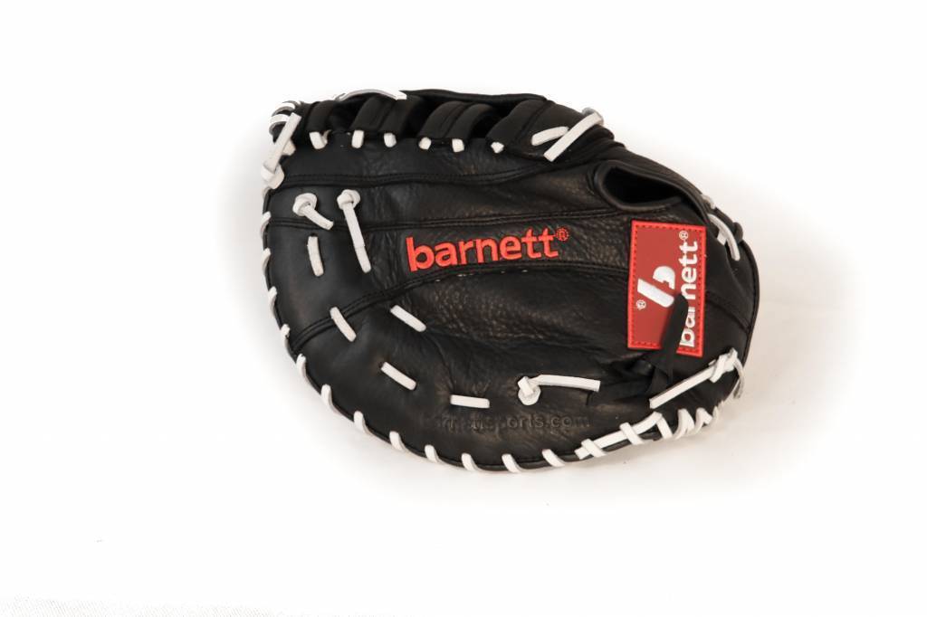 GL-301 Baseball Handschuh Erster Base (First Base) Erwachsene, Echtleder, Wettkampf, Schwarz