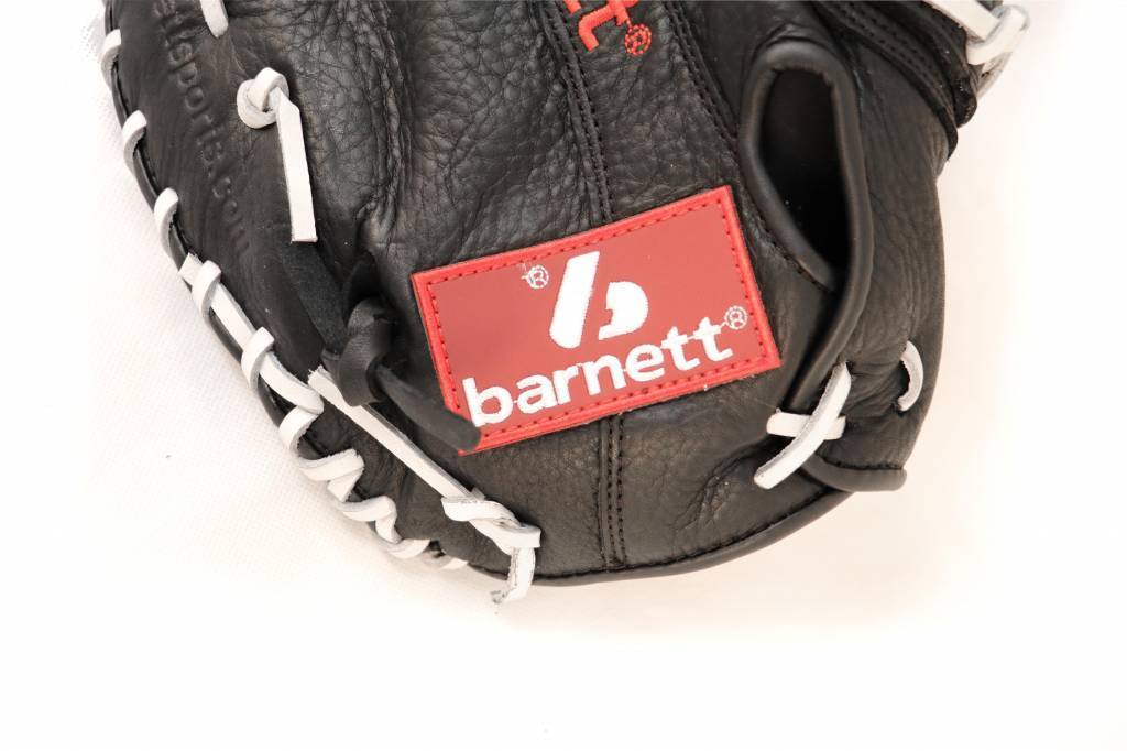 GL-301 Baseball Handschuh Erster Base (First Base) Erwachsene, Echtleder, Wettkampf, Schwarz
