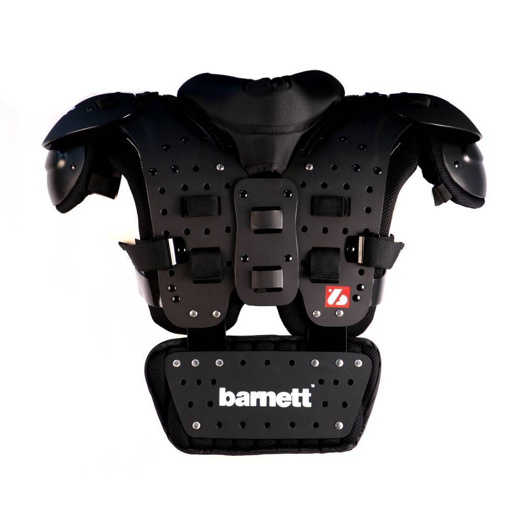 B01 American Football Rückenschützer, Farbe schwarz, Einheitsgröße