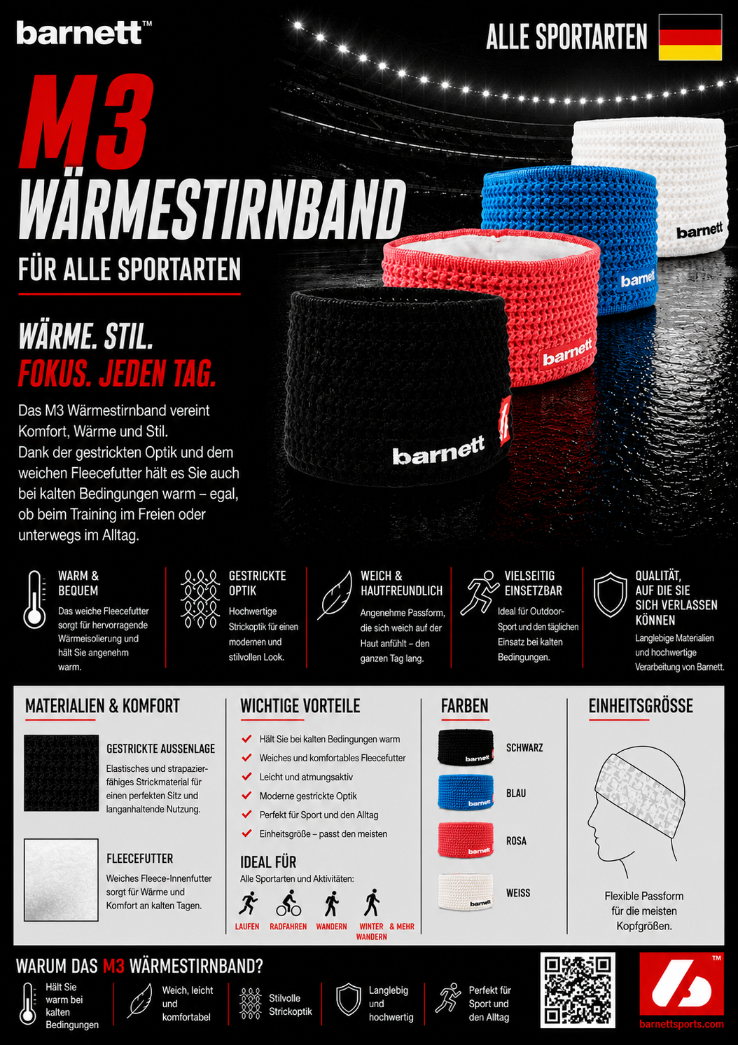 M3 warmes Stirnband