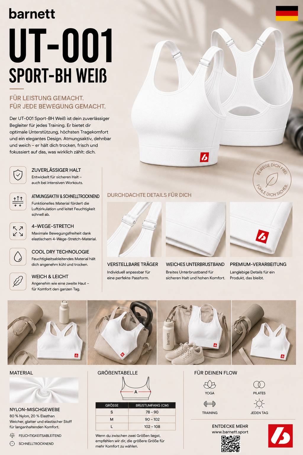 UT-001 BRA Sport Weiß