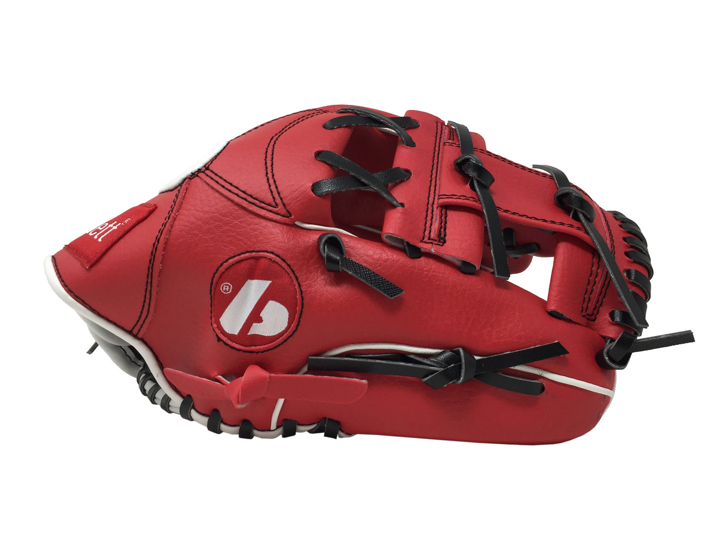 JL-115 Baseball handschuh, Außenfeld, Polyurethan, Größe 11,5" Rot