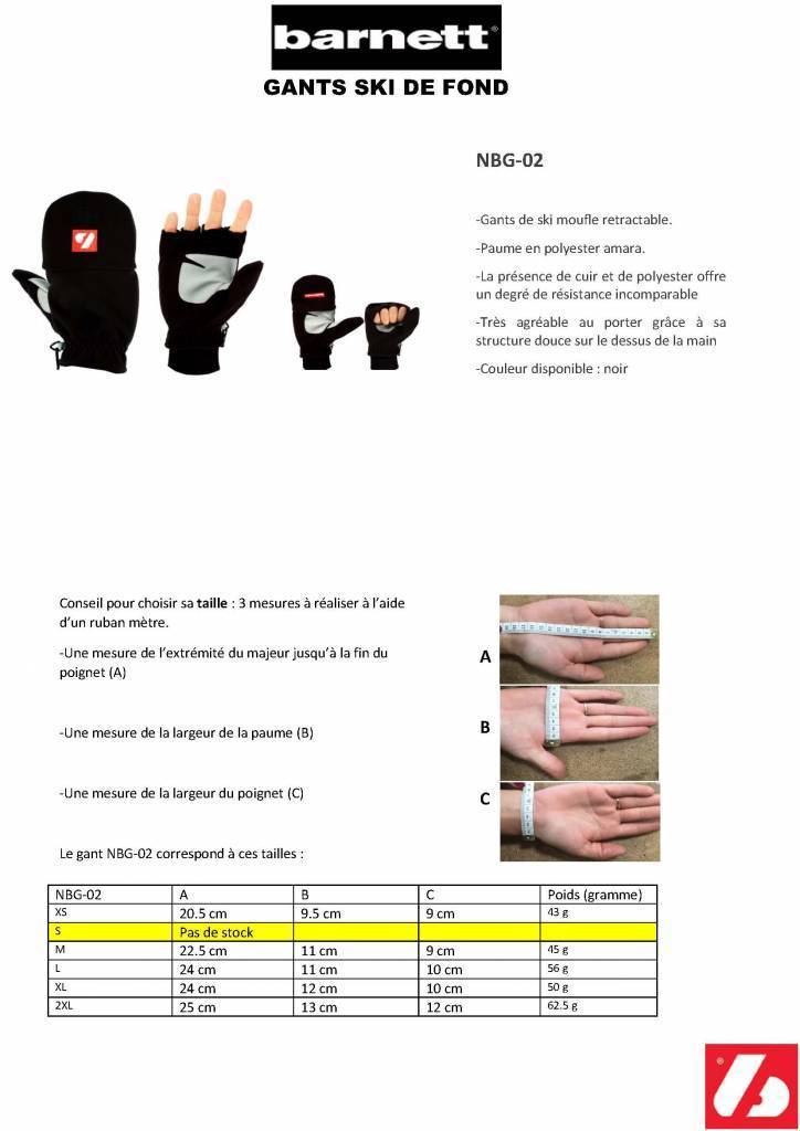 NBG-02 kurze Fingerhandschuhe mit Klappe, Fäustlinge, für Temperaturen zwischen +5 und -15°C