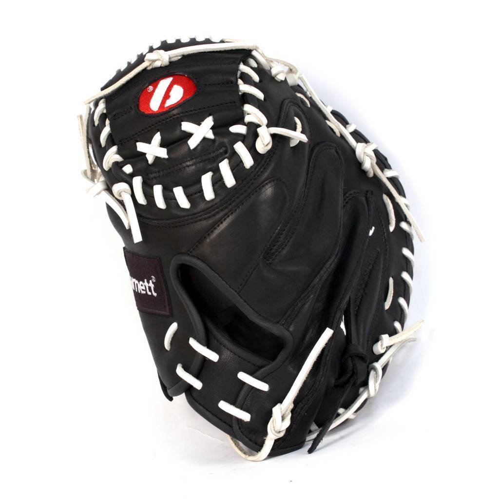 GL-201 Baseball Handschuh Fänger (Catcher) Erwachsene, Größe 31 (inch), Echtleder, Wettkampf, schwarz