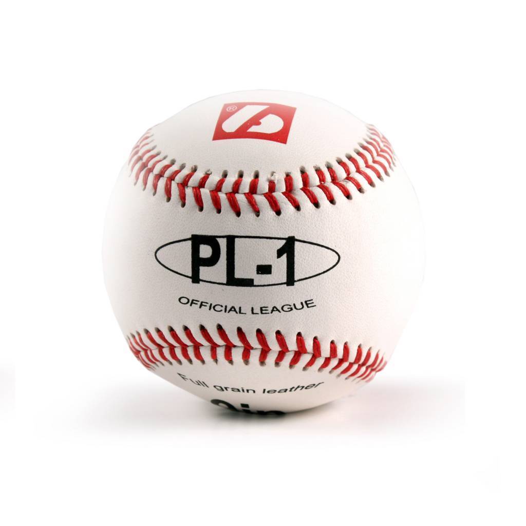 PL-1 Baseball Ball Match Elite, Wettkampf Profi, Größe 9" (inch), Farbe weiß, 2 Stück