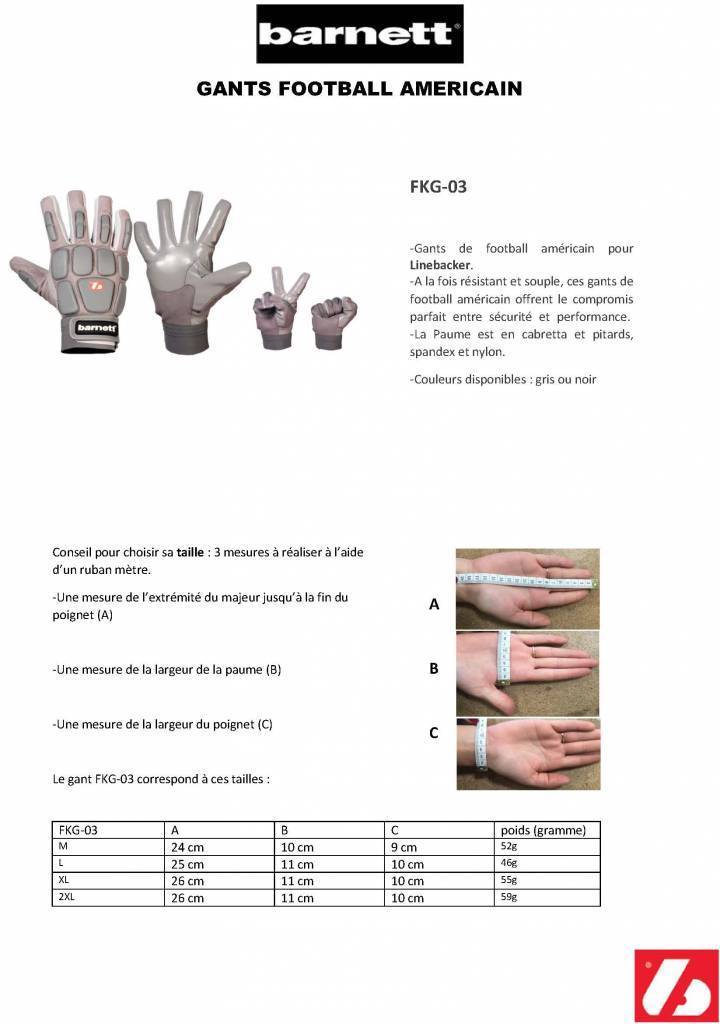 FKG-03 American Football Handschuhe Linebacker Profi, LB,RB,TE, Schwar – barnettdeutschland